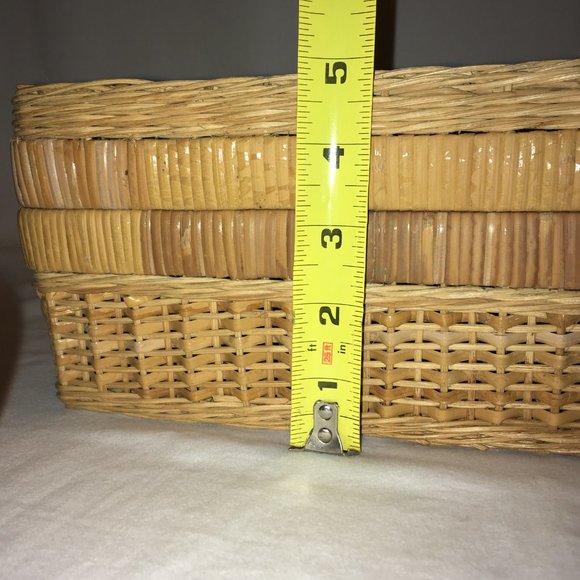 Vintage Wicker Suitcase or Picnic Basket